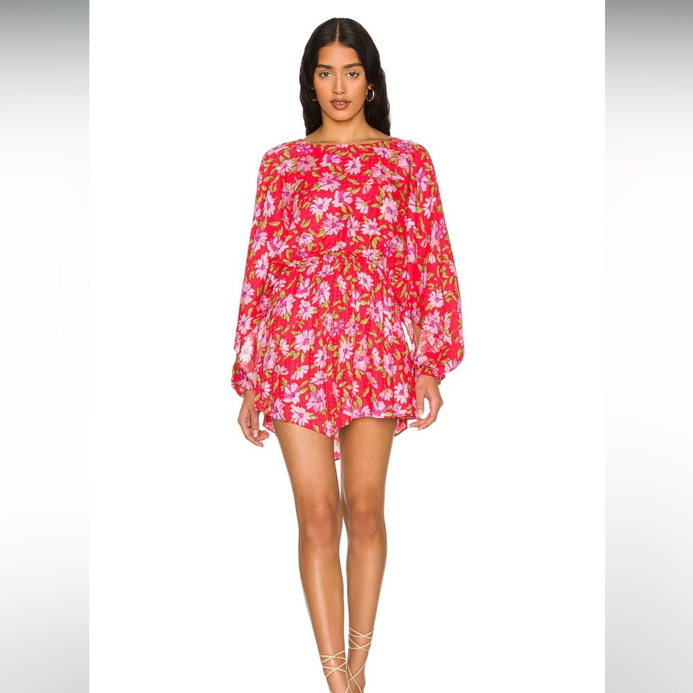 Anila Dress in Mambo Red